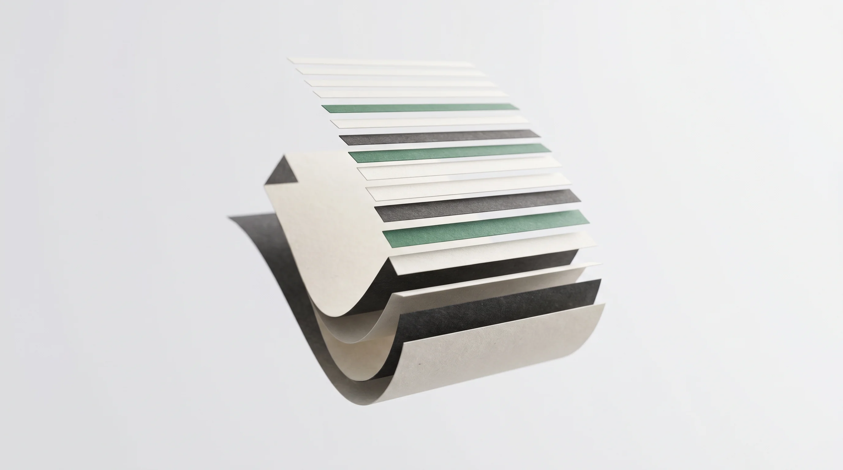 An invoice breaking apart into neatly aligned data fields that lift off the page.